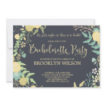 Utandning av Chalkboard Bachelorette Party-inbjudn