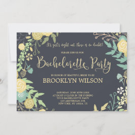 Utandning av Chalkboard Bachelorette Party-inbjudn Inbjudningar