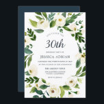 Utandning av den botaniska Blommigten 30års födels Inbjudningar<br><div class="desc">Den botaniska Blommigten Wandeand 30års födelsedag Party Benice White Blommigt Se matchande samling i Niche och Nest Store</div>
