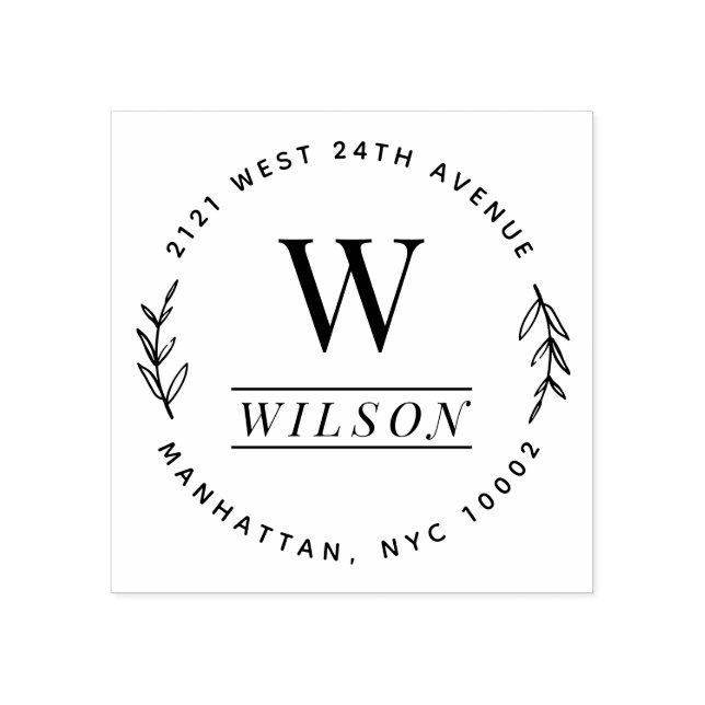 Utandning av efternamn för Monogram-familjen, Retu Stämpel (Tryck)