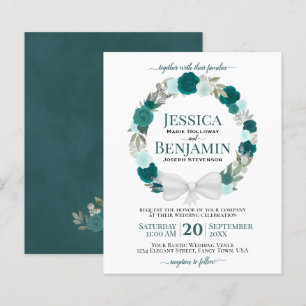 Utandning av Eleganten Teal Ro BUDGET bröllopsinbj