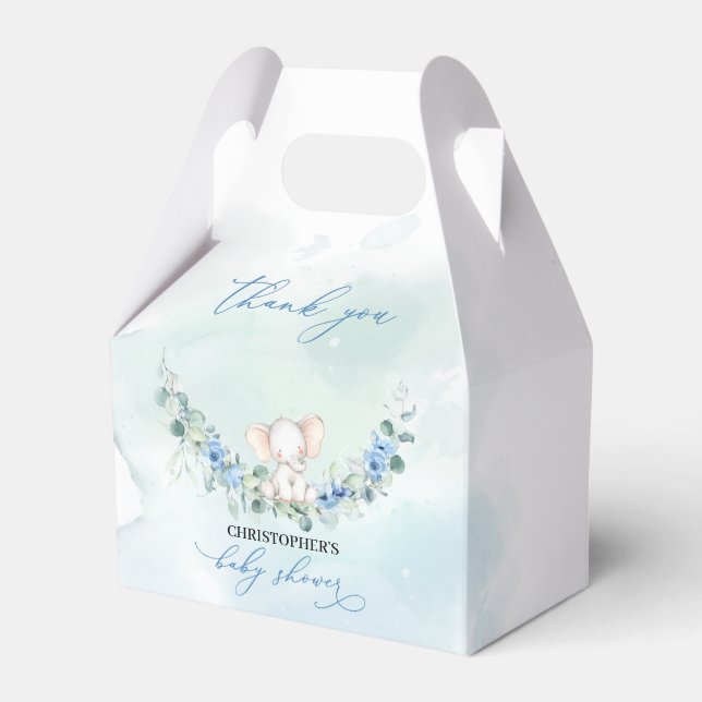 Utandning av eucalyptus blåa blommor (exkl. elefan presentaskar (Framsidan Sidan)