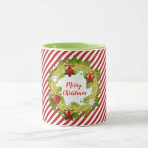 Utandning av god jul Helgdag med Rand Mugg