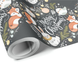 Utandning av grumlig julräv presentpapper