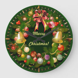 Utandning av Julafton i klass med Personlig Rund Klocka