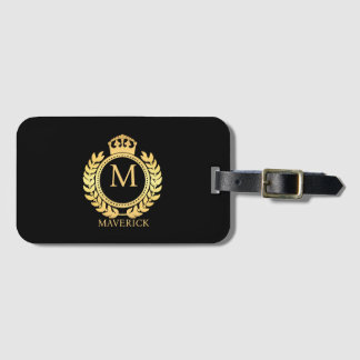 Utandning av krona Monogramme Bagagebricka