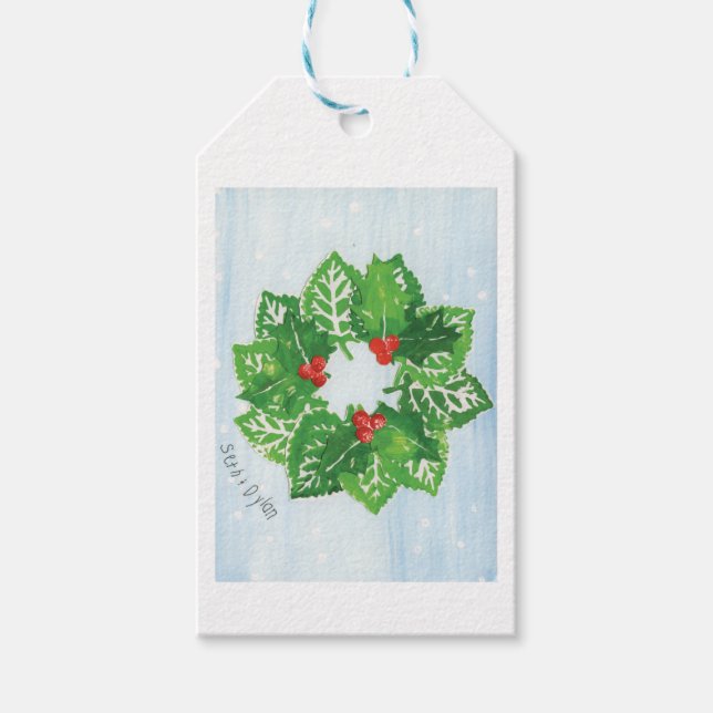 Utandning av Löv - Korgkonst för CHOC Presentetikett (Framsidan)