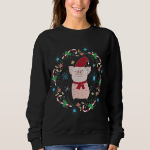Utandning av utandningsfrasen Gris Candy cane T Shirt