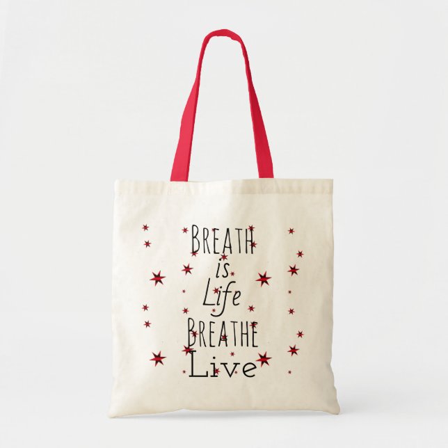 Utandning Life Tote Bag Tygkasse (Framsidan)