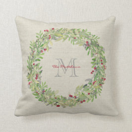 Utandning med monogrammerad namn och initial kudde