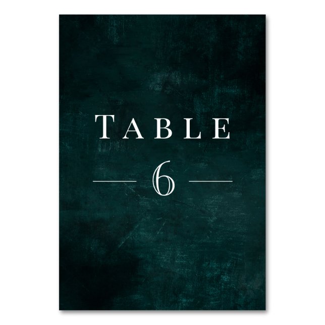 Utandning med rustik Greenery Bordsnummer (Framsidan)