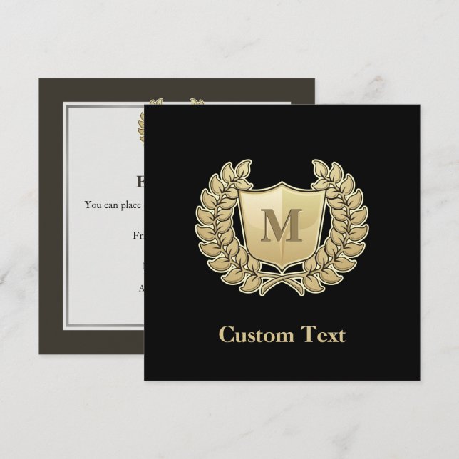 Utandning med Shield Inbjudningar (Fram/baksida)