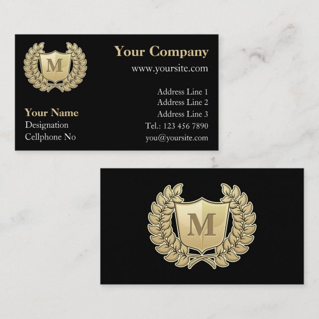 Utandning med Shield Visitkort (Fram/baksida)