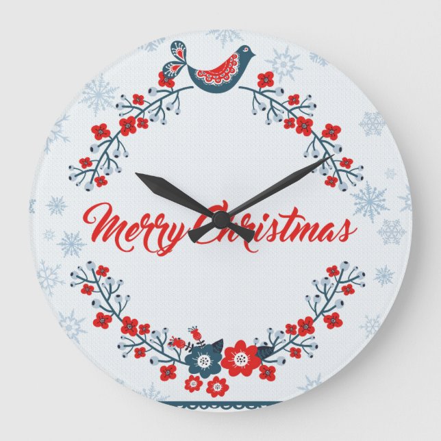 Utandning och fågel av blommigt stor klocka (Framsida)