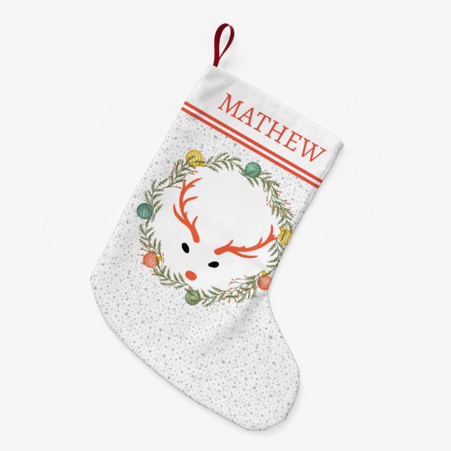 Utandning och renhet med Monogram Helgdag Liten Julstrumpa (Framsidan (Hängande))