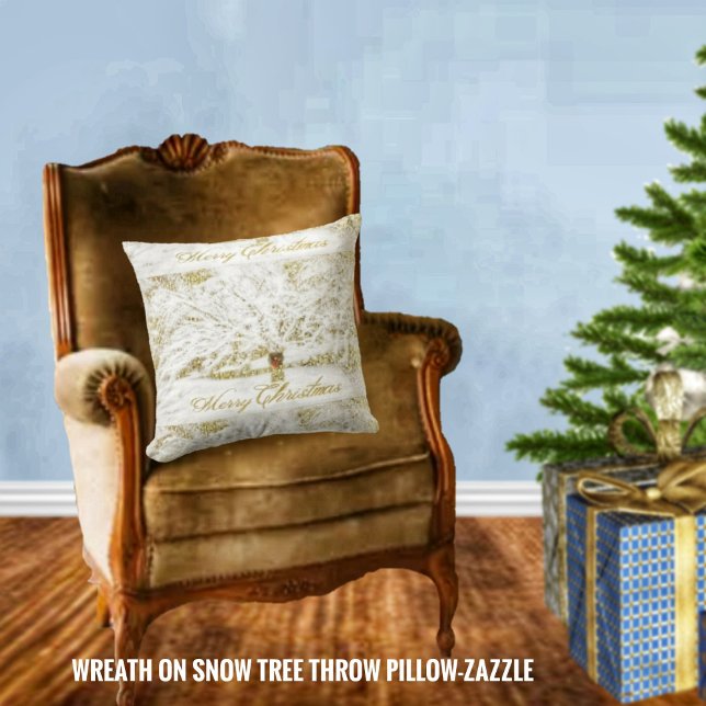 Utandning vid Snö Träd Kudde (Skapare uppladdad)