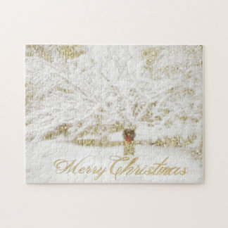 Utandning vid Snö Träd Pussel