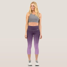 Utandning_Zon Lila Gradient Capri Leggings