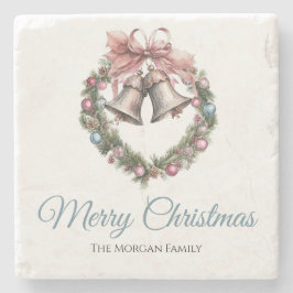 Utandningsavföring och Rosa Ribbon Bow Stenunderlägg