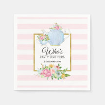 Utandningsblomma, te party, Pappra blöjor, Cocktai