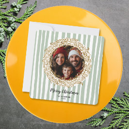 Utandningsfoto för glitter i God jul Guld Inbjudningar