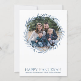 Utandningsfoto för lycklig Hanukkah Personlig Helg Julkort