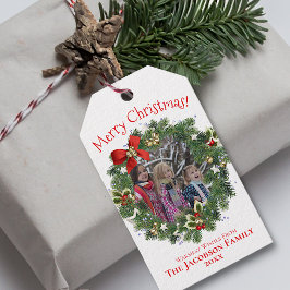 Utandningsfoto i Ram God jul Presentetikett