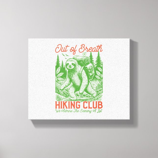 Utandningsfräckt Förlångsam Klubb Canvastryck (Framsida)