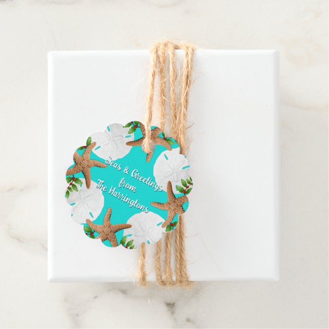 Utandningsfrön och Hälsning-jul Gåvor Etiketter (På plats)