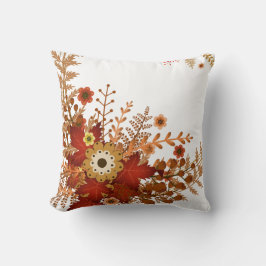 Utandningshösten med blommor kudde