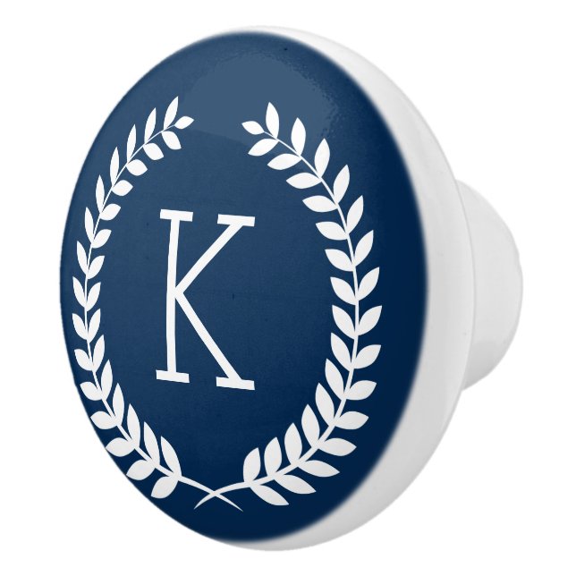 Utandningsinandning av vit Blad vid marinblått Knopp (Höger)