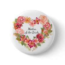 Utandningsknapp för budens mamma Blommigt