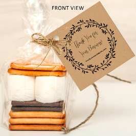 Utandningskoden för ditt företag - infoga QR-Tack Gåvor Etiketter