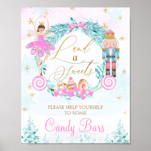 Utandningslandet Nutcracker Födelsedagsskylt Poster