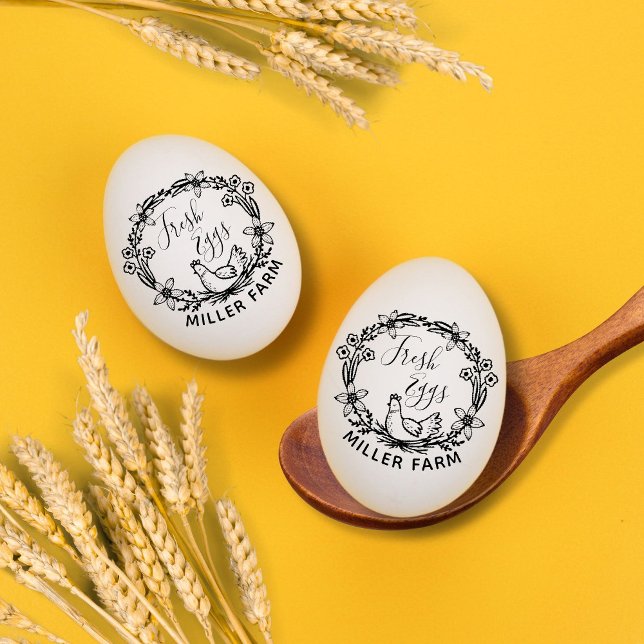 Utandningsmonogram Ägg Frimärke, färska ägg Blommi Stämpel (Skapare uppladdad)