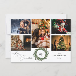 Utandningsmonogram Rustic 5 Photo God jul W