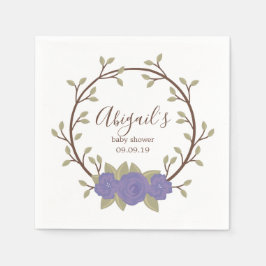 Utandningsskugga för spädbarn i Blommigten för aku Pappersservett