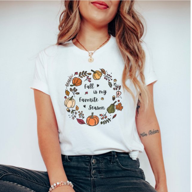 Utandningstecken - Fall är min favoritsäsong T Shirt (Skapare uppladdad)