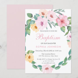 Utandningsutandning i Inbjudan vid Rosa Blommigt L