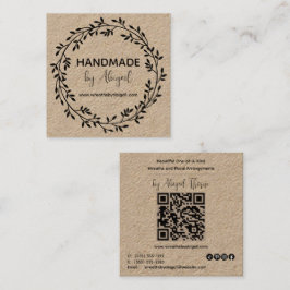 Utandningsventiler handgjorda | Affärskort för han Fyrkantigt Visitkort