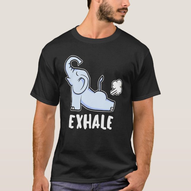 Utandningsyoga Elefant För Elefant T Shirt (Framsida)