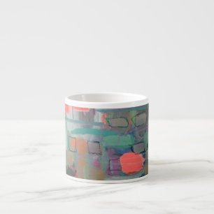 "Utanför" Abstrakt Art Design Espresso Mugg Espressomugg