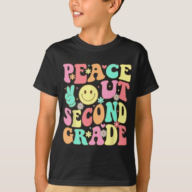 Utanför andra Klass, andra Klass, sista Scho-dagen T Shirt (Framsida)