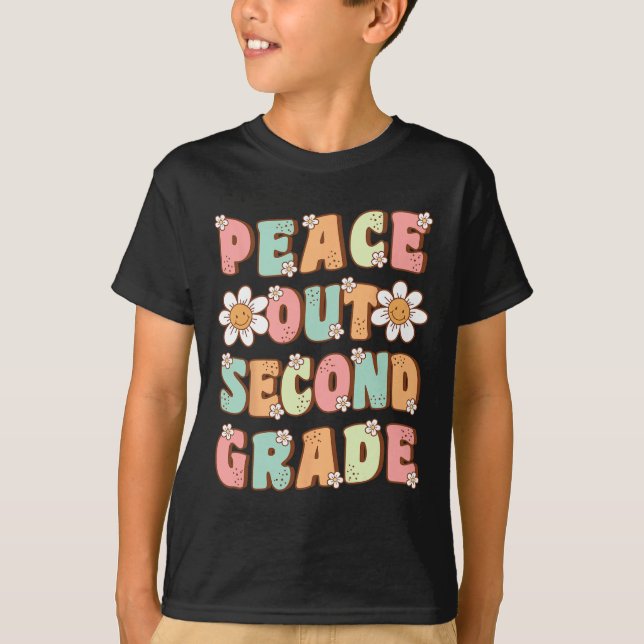Utanför andra Klass-cute Groovy förra dagen, andra T Shirt (Framsida)