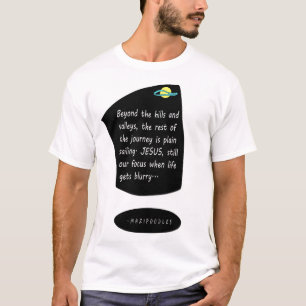 Utanför Backen med Jesus - Vita Brev T Shirt