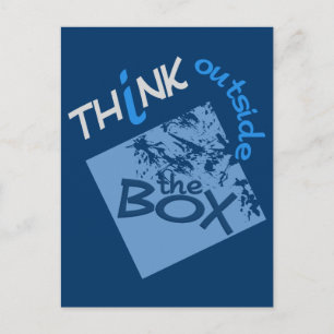 UTANFÖR BOX-vykort Vykort