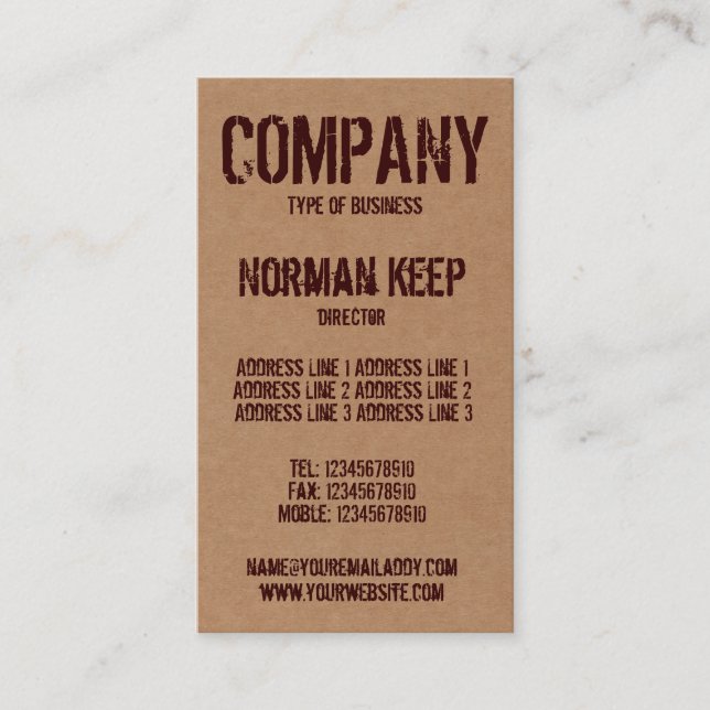 Utanför boxas visitkort (Framsida)