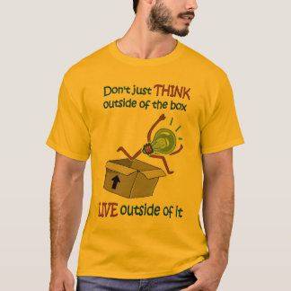 Utanför boxasT-tröja - tända Tee