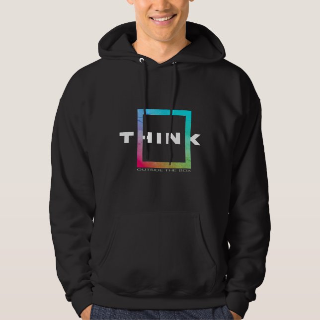 Utanför boxen - Retro Green Edition Hoodie (Framsida)