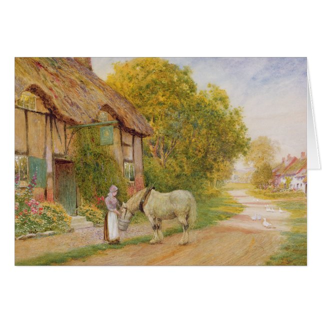 Utanför bygästgivargården hälsningskort (Framsidan Horizontal)